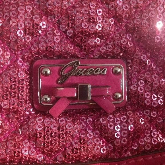 Pink sequin Guess purse - Picture 2 of 6